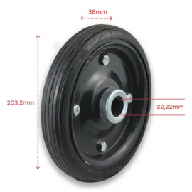 RODA MACIÇA 8 x 200